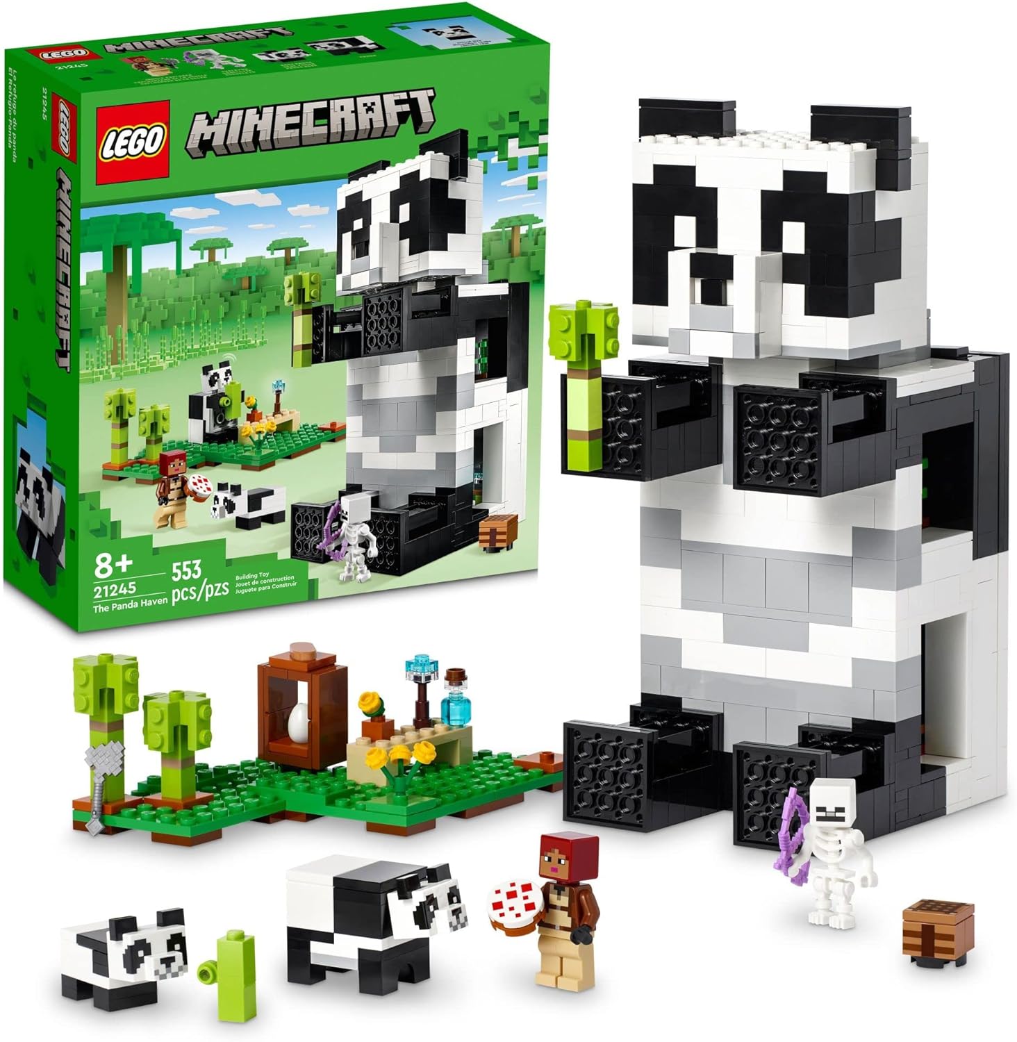 LEGO Minecraft The Panda Haven Set 21245 - WiredVillage Games - WiredVillage Games
